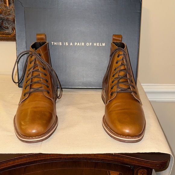 Helm Other - Helm Zind Tan Leather Chukka Boots for Men